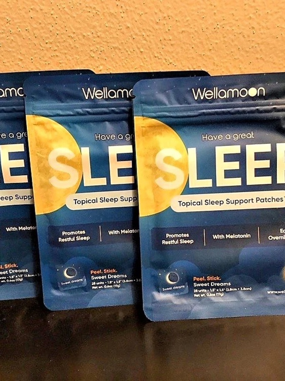Wellamoon Topical Sleep Support Patches 3-Pack NWT